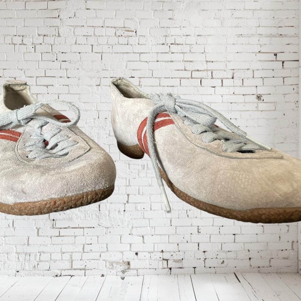 Merrell Gray and Red Sneakers Comfortable Athletic Shoes
